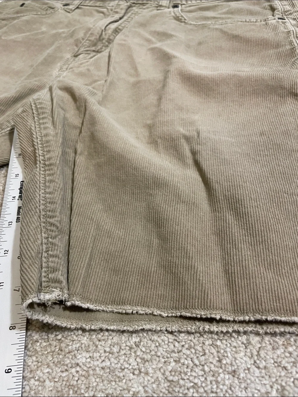 J. Crew Men's Tan Corduroy Flat-Front Shorts